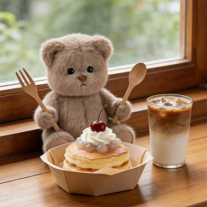 Медведь Lina TeddyTales, цвет заварного крема, S, 20 см